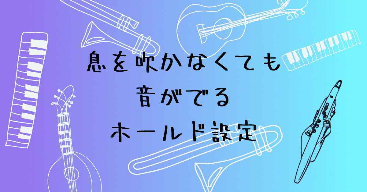 エアロフォンのホールド設定の使い方