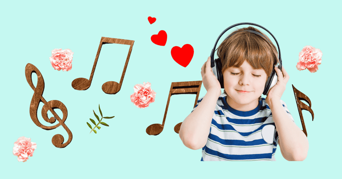 音楽を楽しんでいる様子